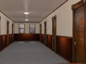 korytarz mieszkania Model 3D