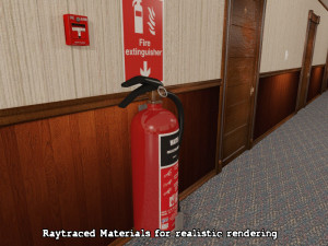 apartment corridor 3D 모델