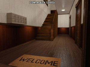 apartment corridor 3D 모델