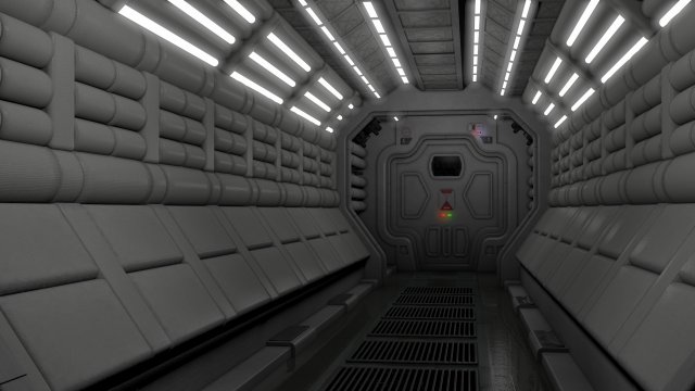 nostromo habitation corridor 3D Model .c4d .max .obj .3ds .fbx .stl .blend 