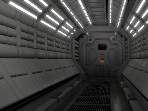 nostromo habitation corridor Model 3D