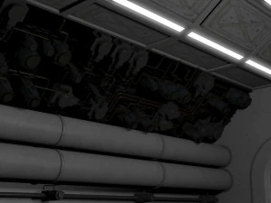 nostromo habitation corridor 3D Model