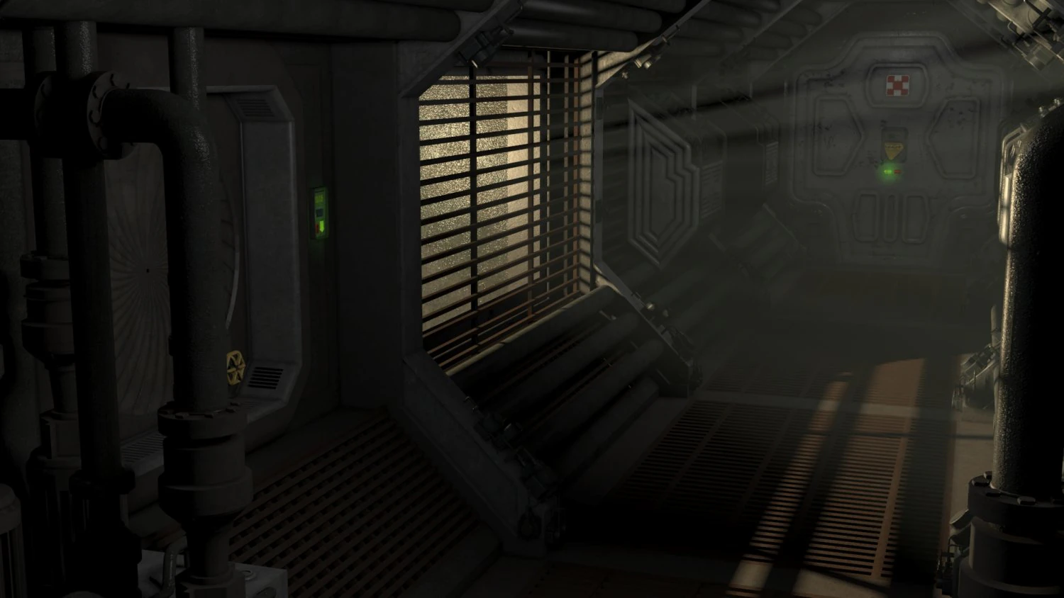 nostromo engineering corridor 3D Model .c4d .max .obj .3ds .fbx .stl .blend 