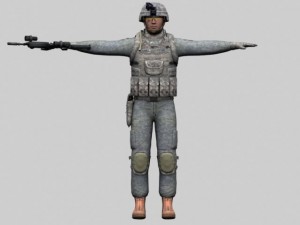 101st airborne soldier pte roberts Model 3D