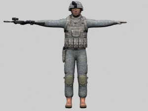 101-ty żołnierz spadochronowy PTE Roberts Model 3D