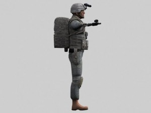 101st airborne soldier pte roberts Model 3D