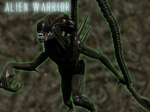 ksenomorficzny obcy wojownik Model 3D