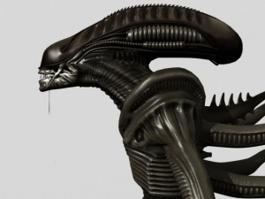 xenomorph alien warrior Modello 3D