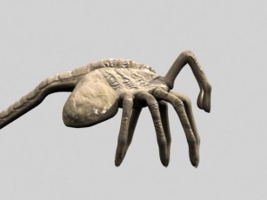 rigged alien xenomorph facehugger egg 3D Модель