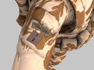 british royal marine desert rigged soldier 3D Модель