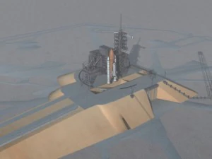 houston nasa uzay merkezi mekiği 3D Model