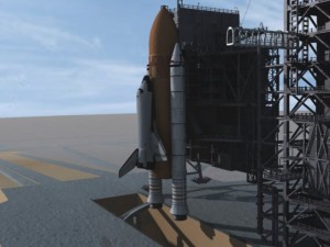 houston nasa space center  shuttle Model 3D