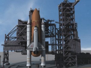 houston nasa space center  shuttle Model 3D