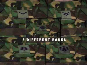 british royal marine woodland rigged soldier 3D Model