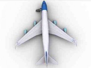 usa air force one 747 plane 3D Model