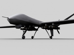 mq 9 uav predator drone 3D Model