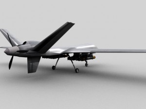 mq 9 uav predator drone 3D Model