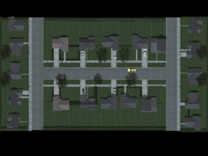 suburban street scene 3D Model