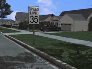 suburban street scene 3D Модель