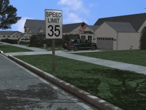suburban street scene 3D Model
