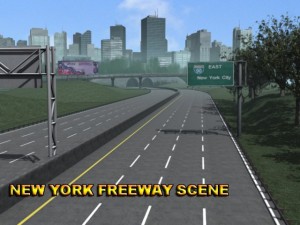 new york freeway scene Model 3D