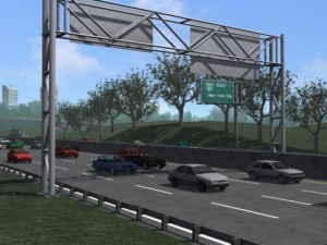 new york freeway scene 3D Model
