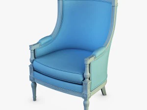 XIX-wieczny francuski fotel bergere Model 3D