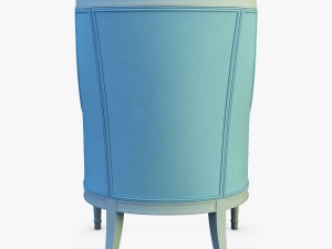 19th century french bergere armchair 3D Модель