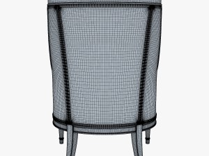 19th century french bergere armchair 3D Модель