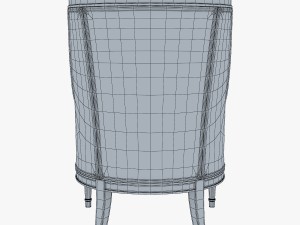 19th century french bergere armchair 3D Модель