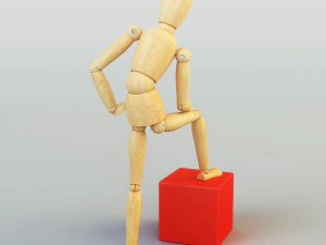 human figure from ikea 3D Model