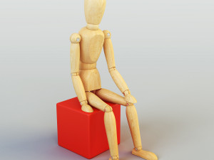 human figure from ikea 3D मॉडल