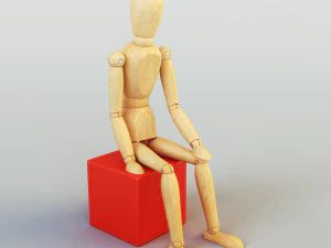 human figure from ikea 3D Model
