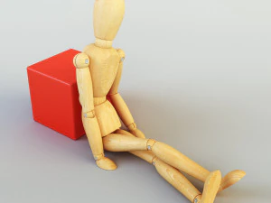 human figure from ikea 3D Model