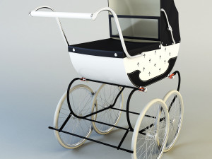 pram retro 3D Model