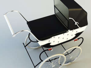 pram retro 3D Модель
