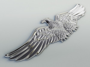 chrome eagle Modèle 3D