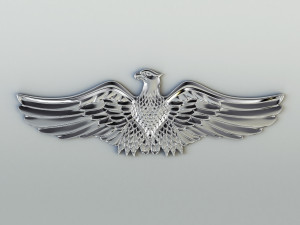 chrome eagle Model 3D