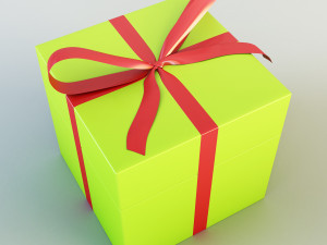 gift box Modelo 3D