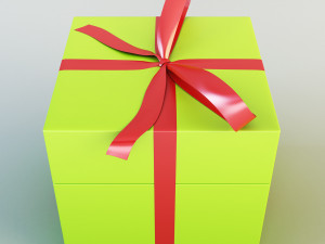 gift box Modelo 3D