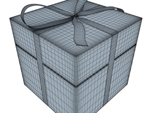 gift box Modelo 3D