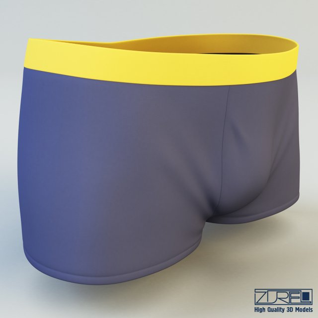 boxer briefs Modelo 3D .c4d .max .obj .3ds .fbx .stl .blend 