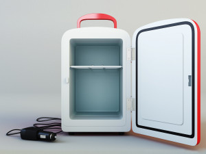 mini fridge 3D 모델
