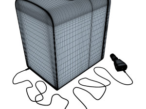 mini fridge 3D 모델