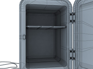 mini fridge 3D 모델