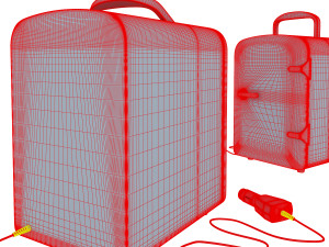 mini fridge 3D 모델
