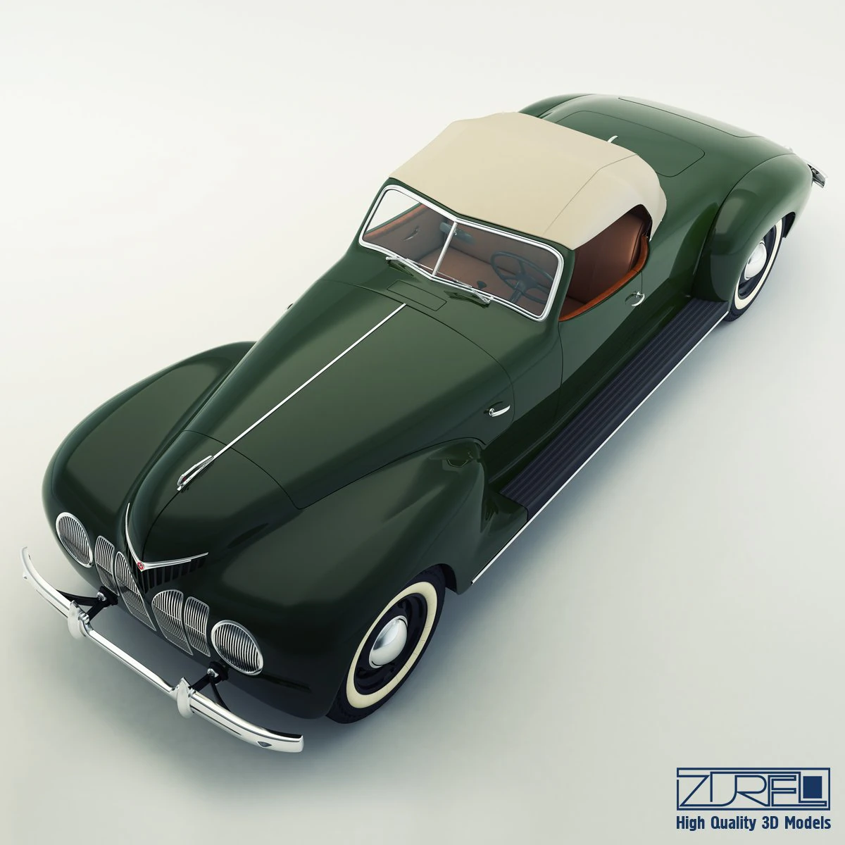 zis 101a sport 3D Model .c4d .max .obj .3ds .fbx .stl .blend