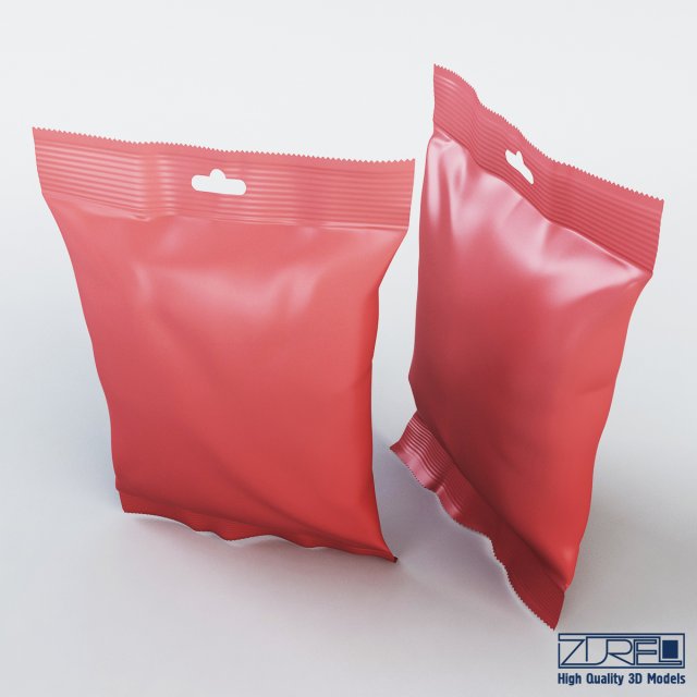food packaging 50 grams v 1 Modelo 3D .c4d .max .obj .3ds .fbx .stl .blend 
