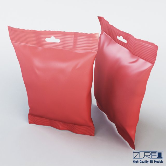 food packaging 50 grams v 2 3D Модель .c4d .max .obj .3ds .fbx .stl .blend 