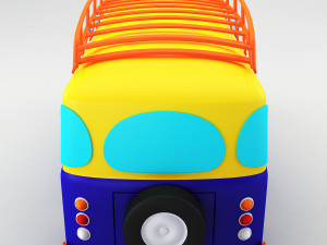retro bus 3D Model